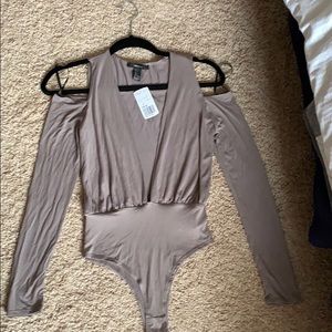 Forever 21 Taupe bodysuit. NBW Sz S